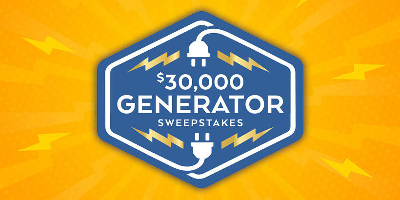 Win a Home Generator Plus $1,500 Cash