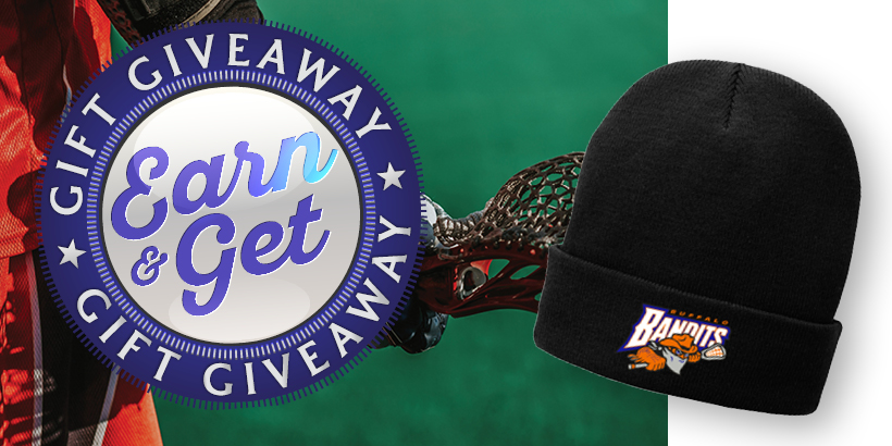 Earn & Get: Buffalo Bandits Beanie at Seneca Niagara