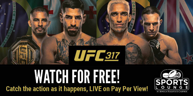 UFC 317: Watch For Free at Seneca Casinos