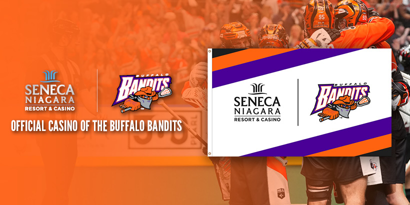 Buffalo Bandits Flag Gift Giveaway at Seneca Niagara