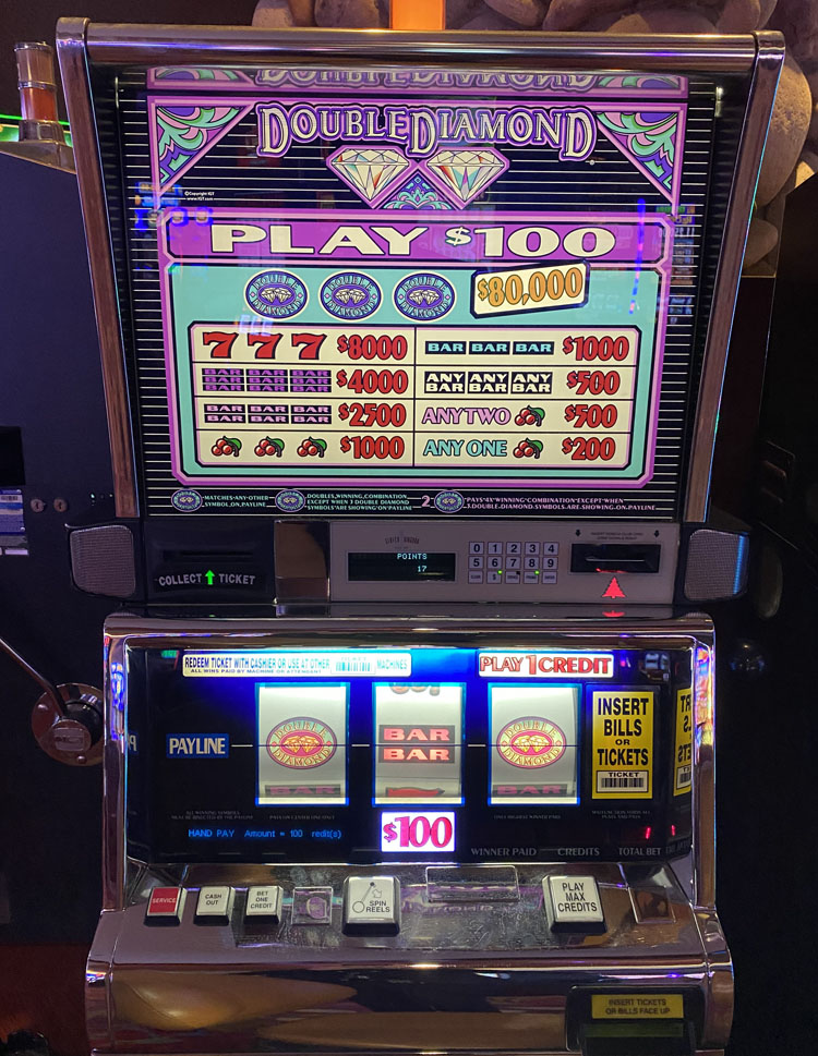 $10,000 on Double Diamond on October 3