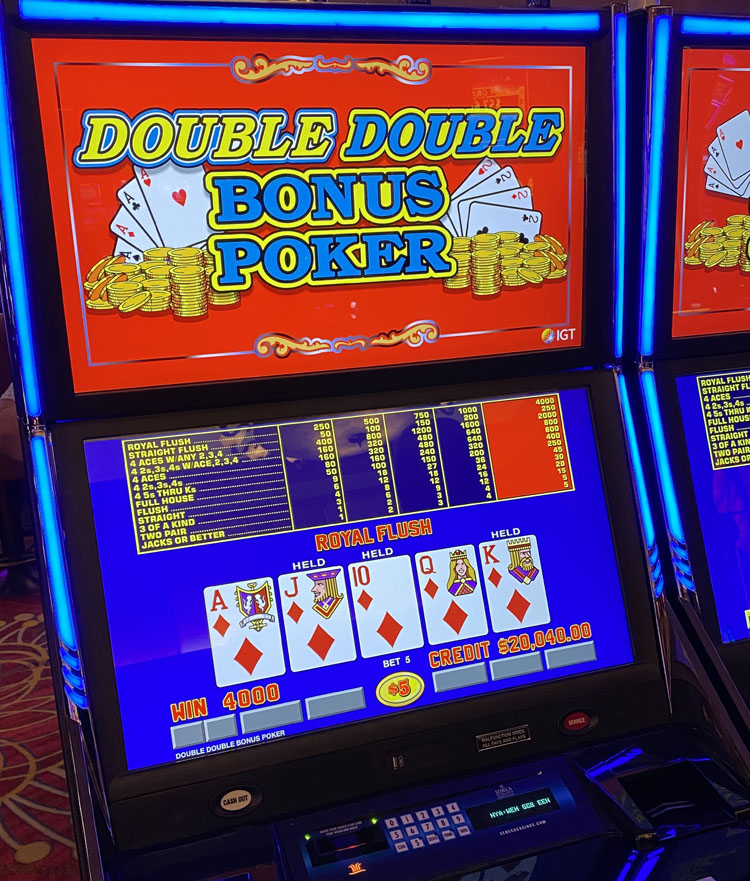 $20,000 on Double Double Bonus Poker on October 4