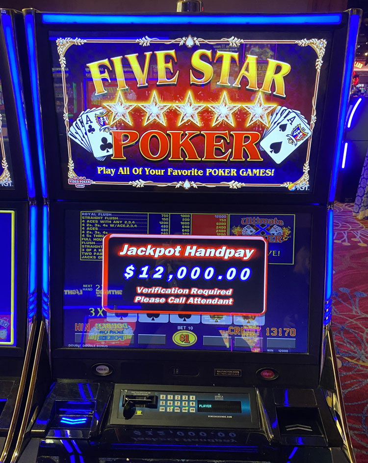 $12,000 on Five Star Poker on October 6