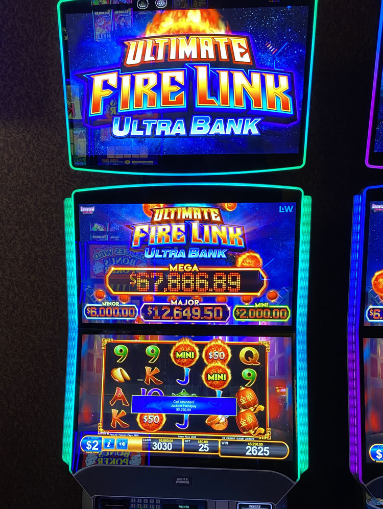 $5,250 on Ultimate Fire Link Ultra Bank on November 2