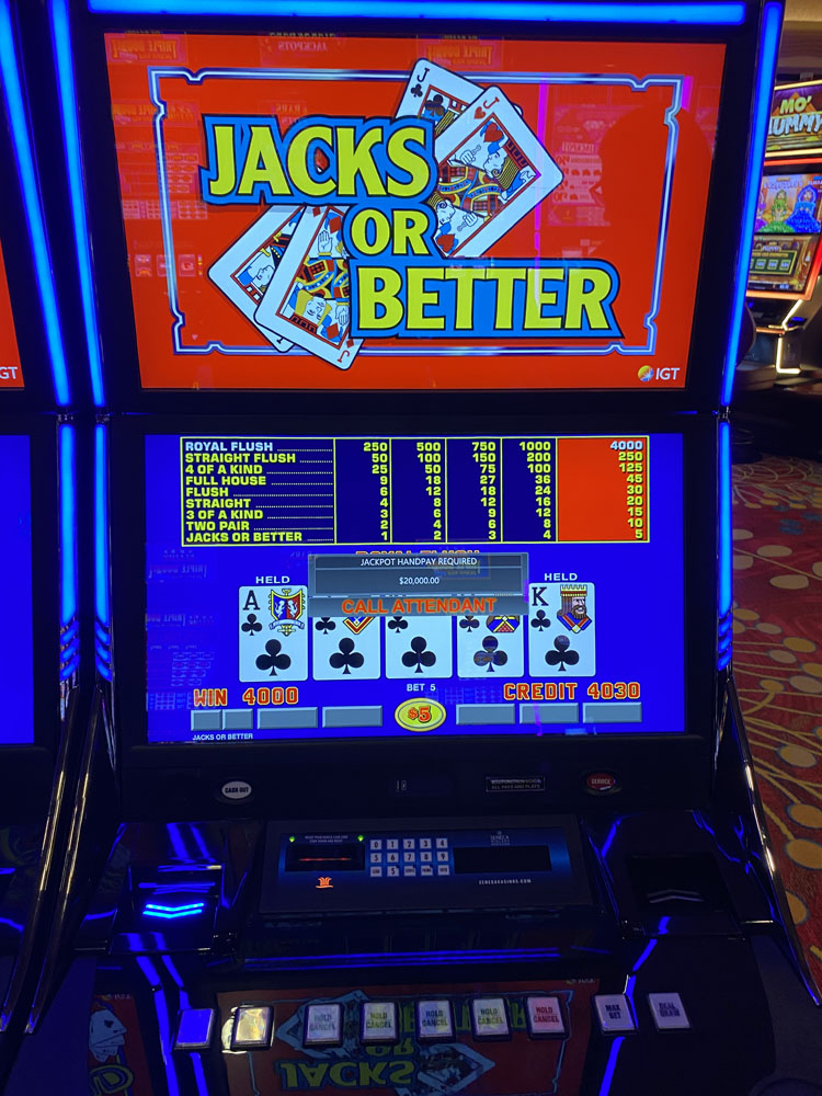 $20,000 on Jacks or Better on October 31