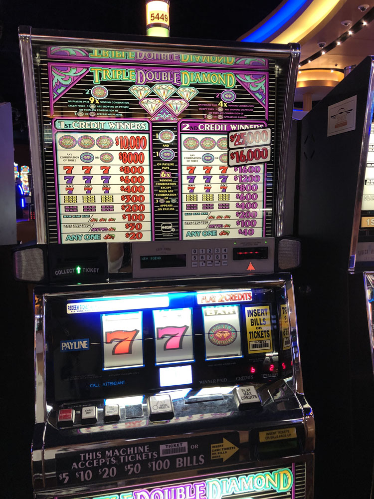 $1,600 on Triple Double Diamond on November 8