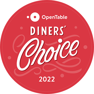 OpenTable Diner's Choice Award Winner 2022