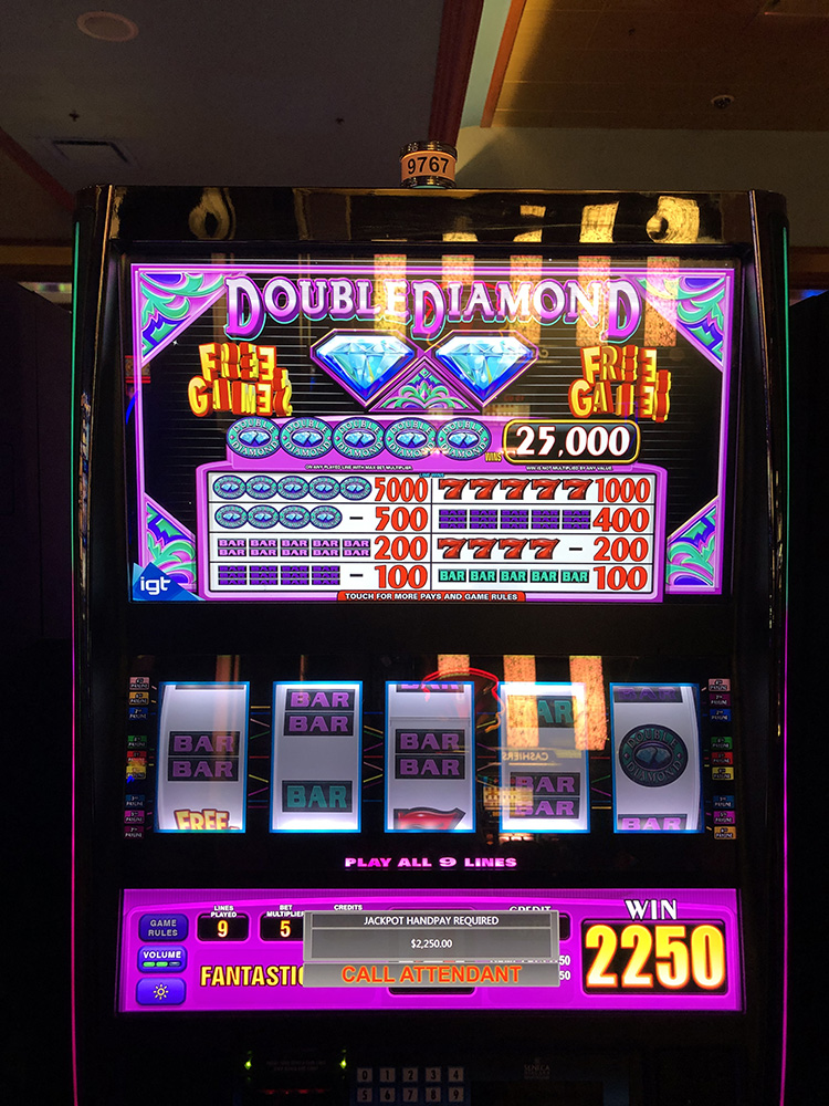 $2,250 on Double Diamond on November 15