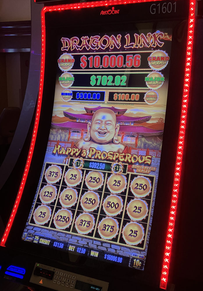 $16,007 on Dragon Link Happy and Prosperous on October 27