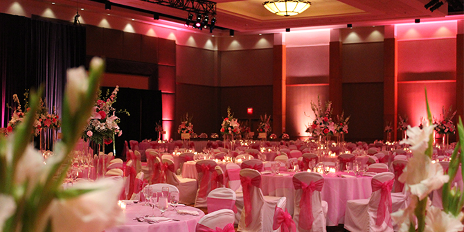 Picture of wedding table settings