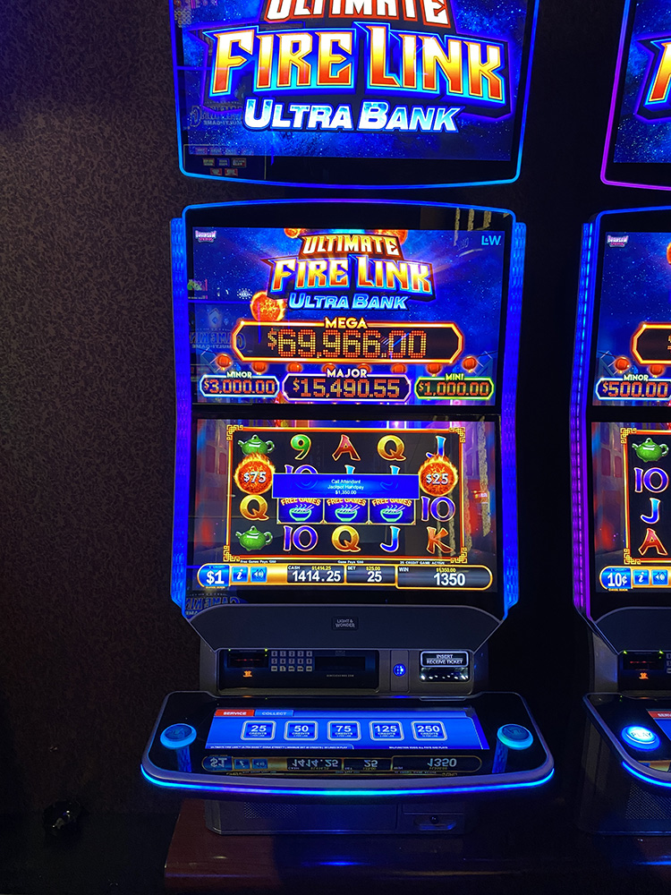 $1,350 on Ultimate Fire Link Ultra Bank on November 22