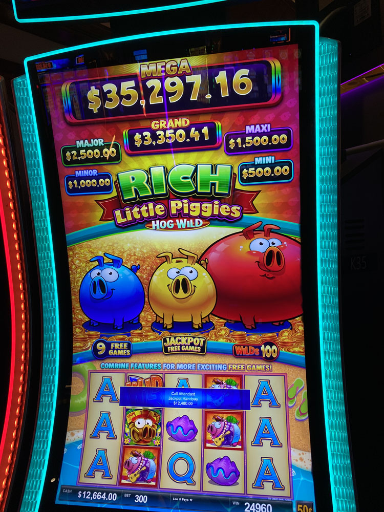 $12,480 on Rich Little Piggies Hog Wild on November 3