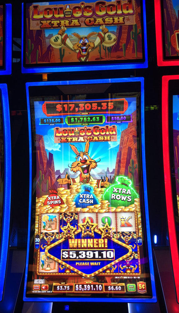 $5,392 on Louie's Gold Xtra Cash on October 18