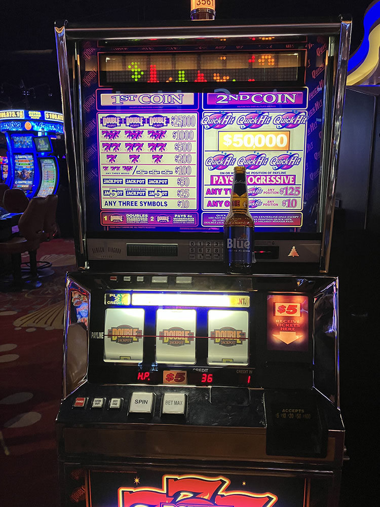 $25,000 on Quick Hit Double Jackpot on November 1