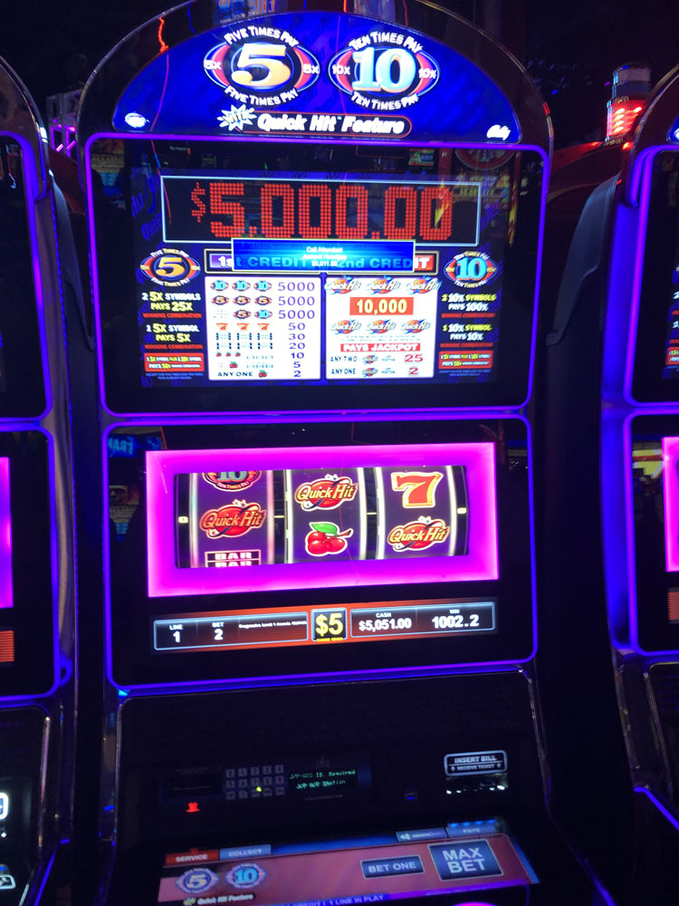 $5,011 on Quick Hit 5X 10X Pay on November 8