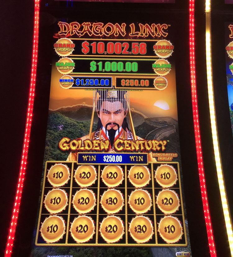 $11,472 on Dragon Link Golden Century on October 17