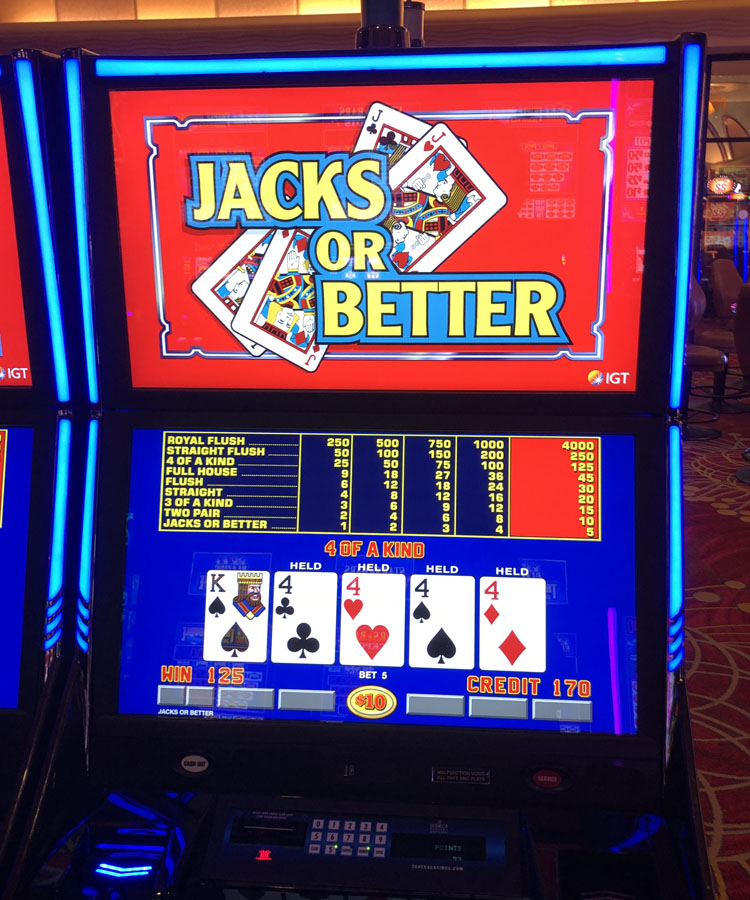 $1,250 on Jacks or Better on October 5