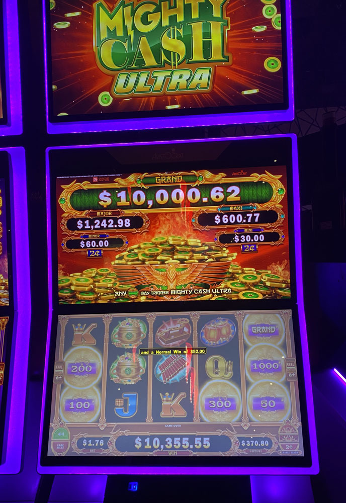 $10,356 on Mighty Cash Ultra on November 9