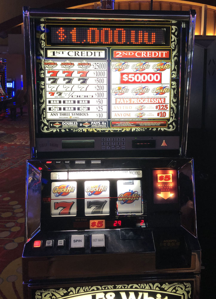 $1,287 on Black and White Double Jackpot on October 25