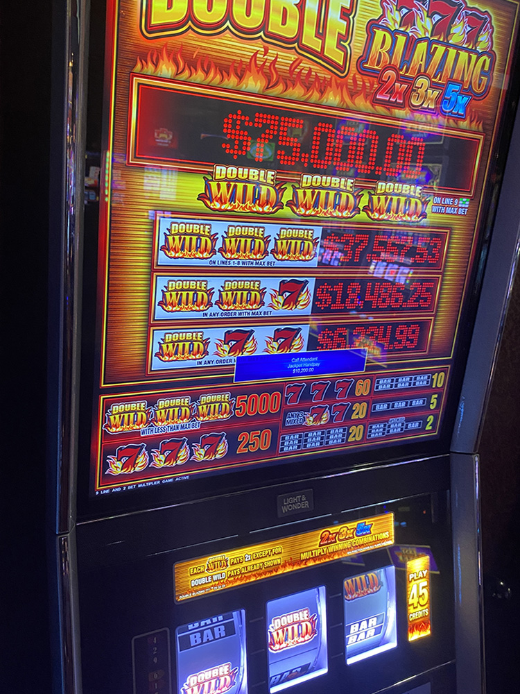 $10,200 on Double Blazing 7s on November 17