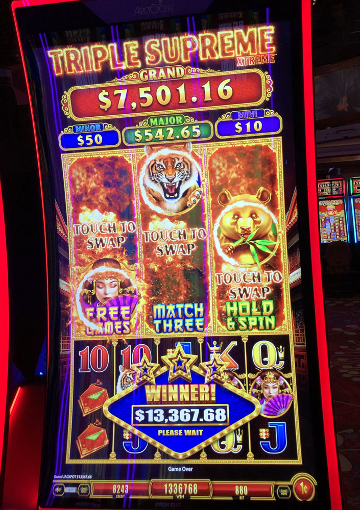 $13,368 on Triple Supreme Xtreme on November 6