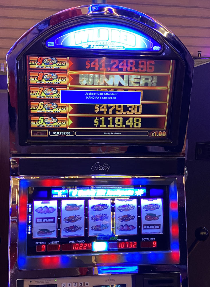 $10,224 on Wild Red Jackpots on October 20