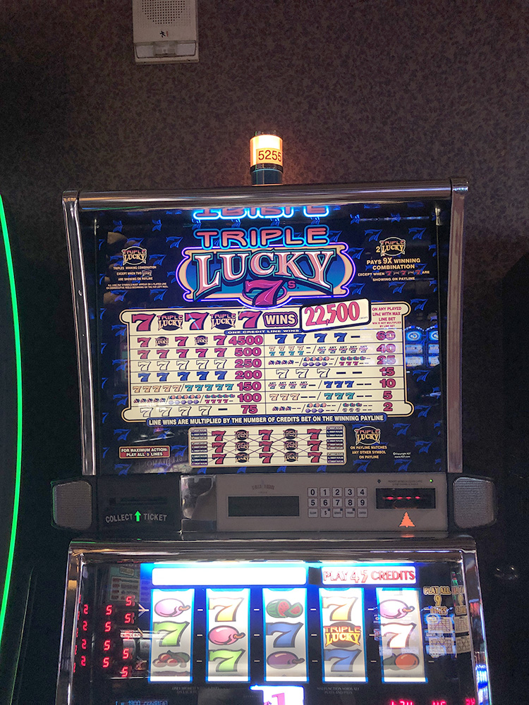 $1,900 on Triple Lucky 7s on November 23