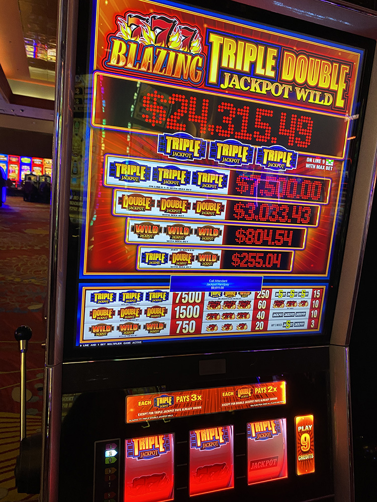 $9,611 on Blazing 777 Triple Double Jackpot Wild on November 15