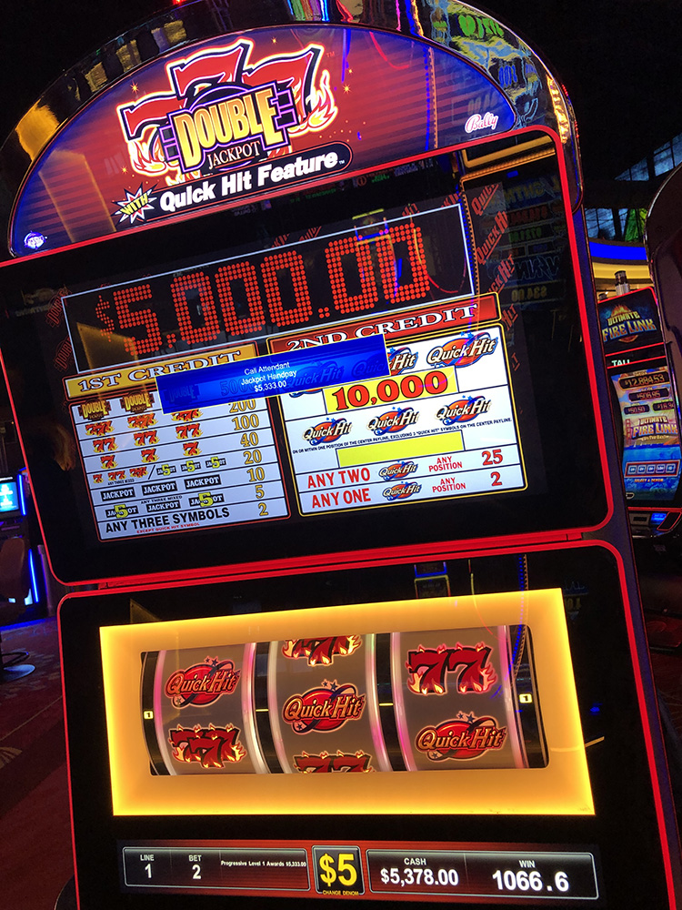 $5,333 on 777 Double Jackpot on November 16