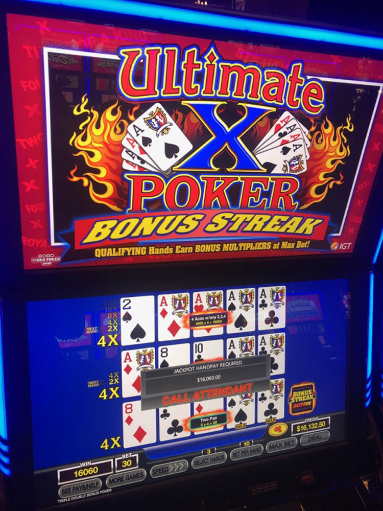 $16,060 on Ultimate X Poker Bonus Streak on October 20