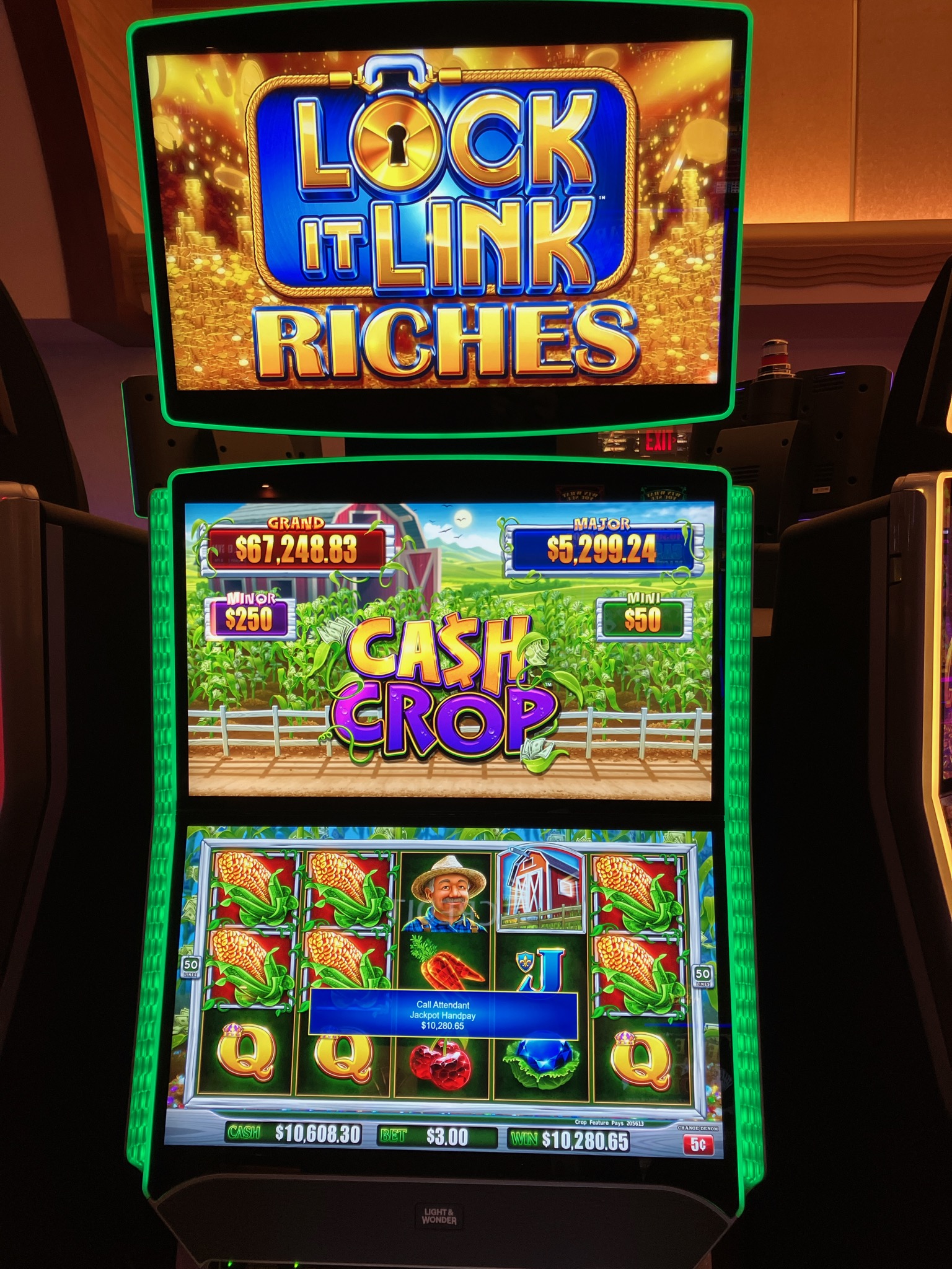 $10,281 on Lock It Link Riches on November 25