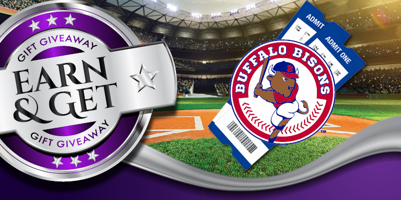 Earn & Get: Buffalo Bisons Tickets at Seneca Niagara