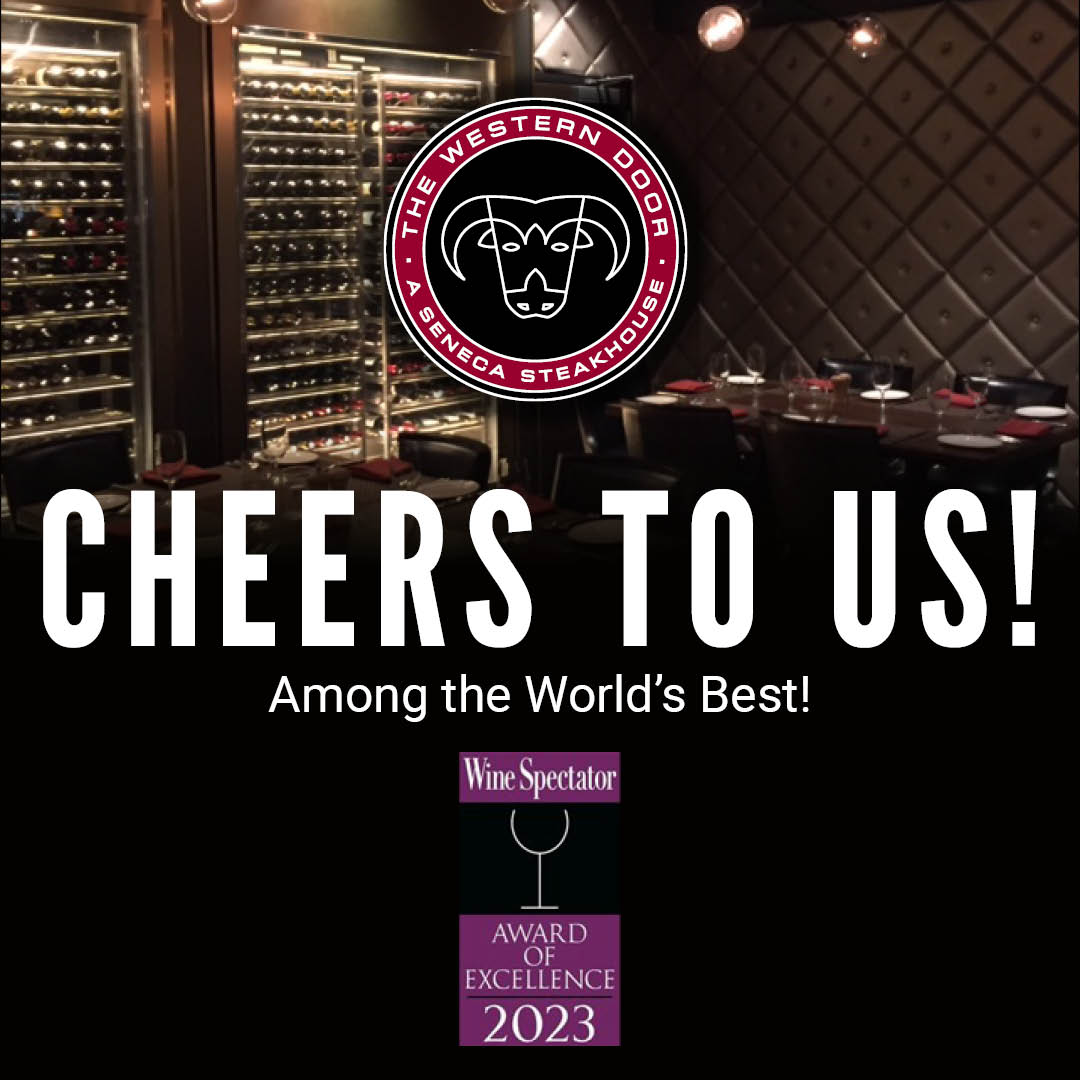 Cheers To Us! The Western Door Steakhouse at Seneca Niagara Resort & Casino is among the World's Best!