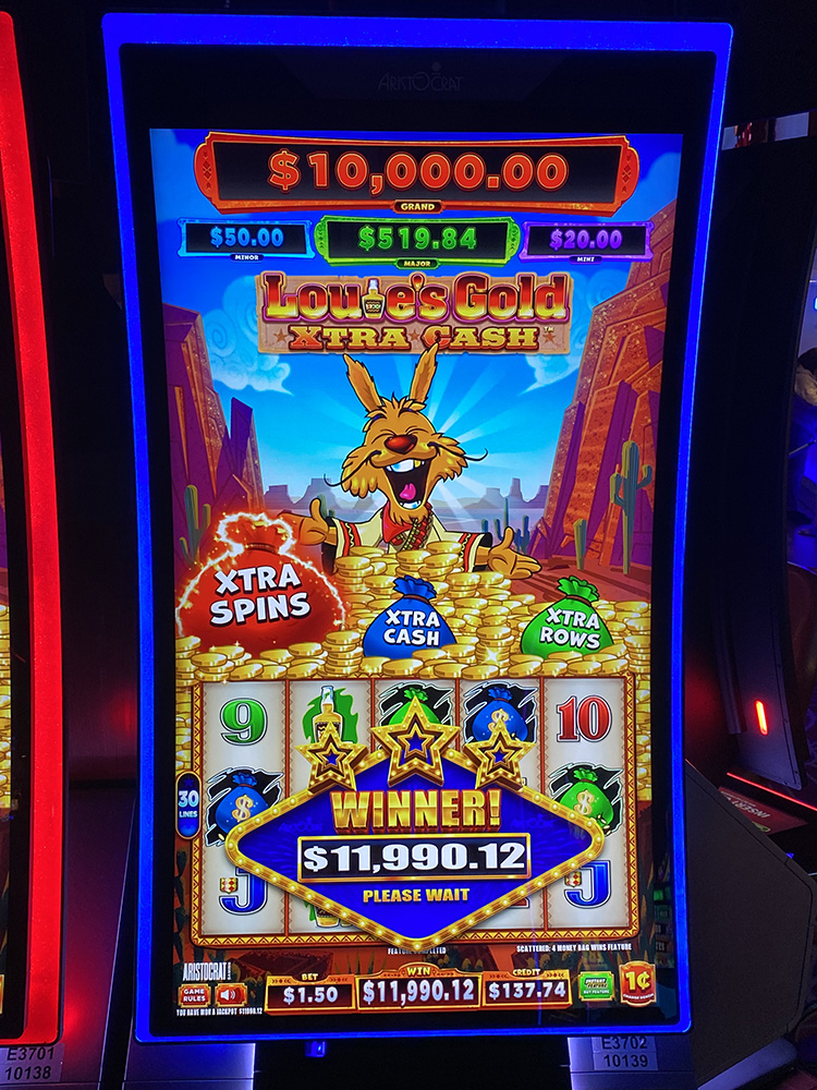 $11,991 on Louies Gold Xtra Cash on November 24